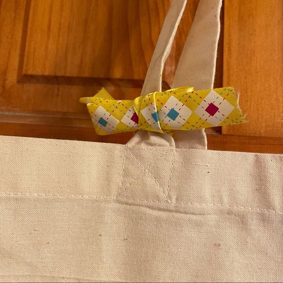 CUTE ANIMATED “NERD” FABRIC TOTE BAG Cartoon Girl Kawaii Style Eyeglasses Anime - Picture 7 of 9